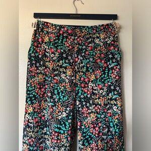 New York and Company Floral Wide Leg Palazzo Pants Size Small